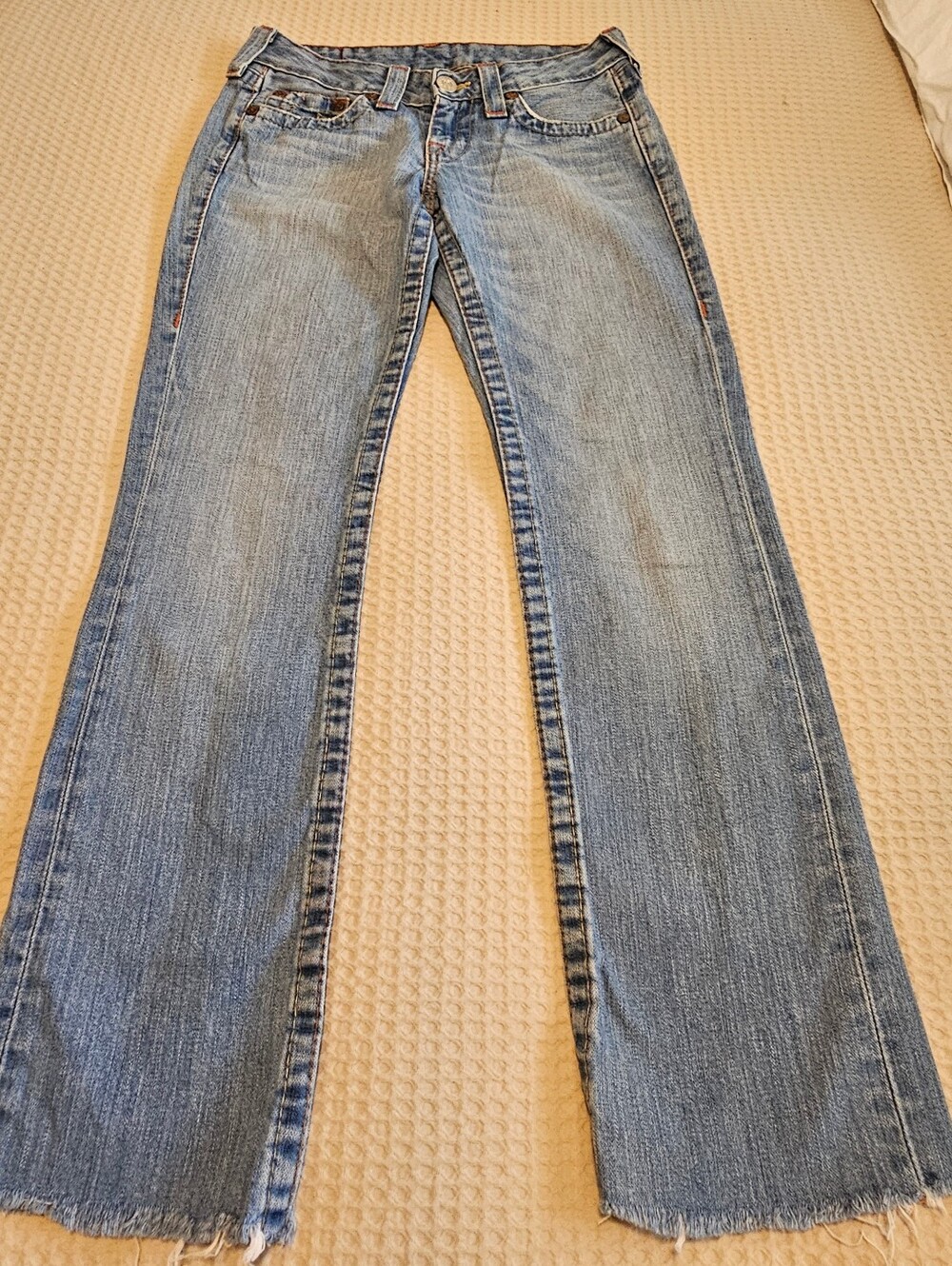 ๐งโโ๏ธโจ TRUE RELIGION FAIRYCORE Y2K VINTAGE JEANS โ EXTREMELY RARE Size 27 - Picture 7 of 15